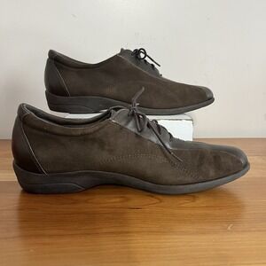 Munro Brown Leather Suede Lace Up Oxford Comfort Walking Women's Shoes Size 12